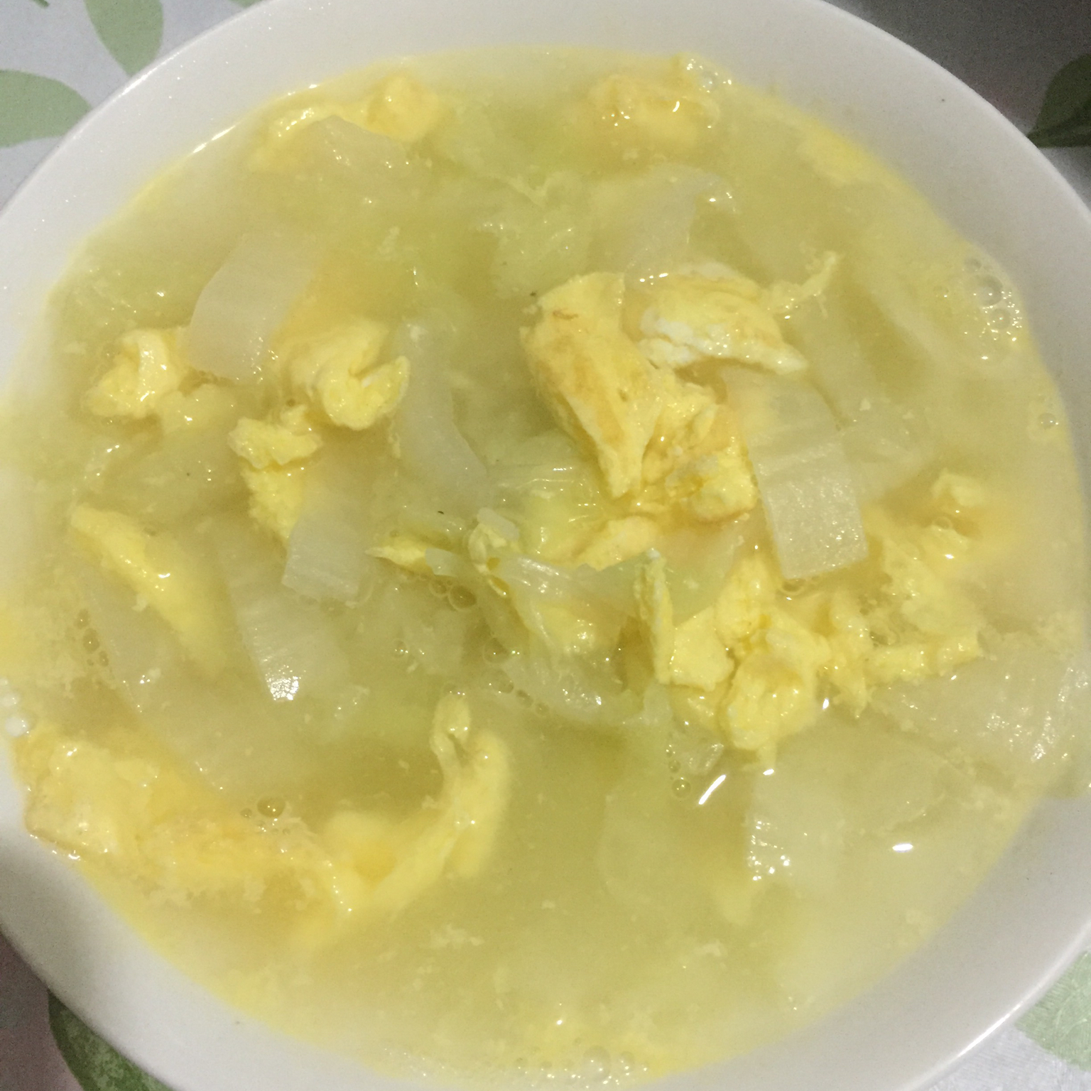 白菜鸡蛋汤