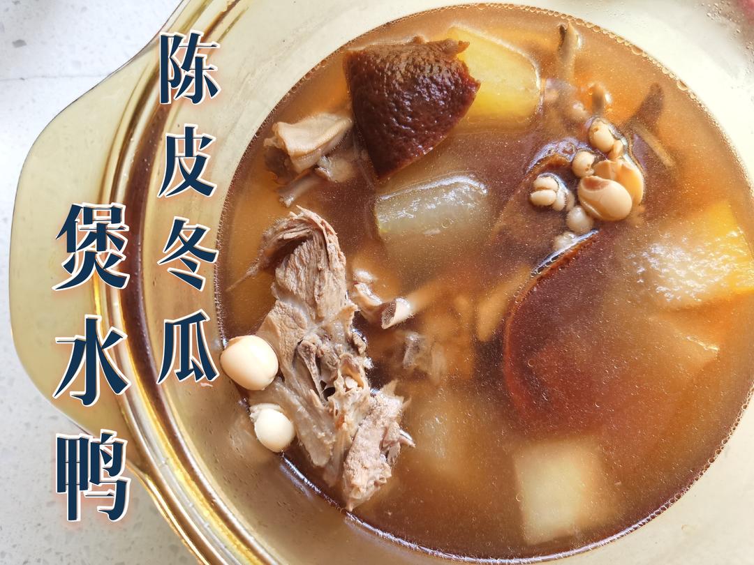 一锅祛湿秋季靓汤陈皮冬瓜煲水鸭