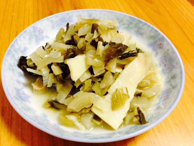 顺便遇见你做的咸菜炒冬笋