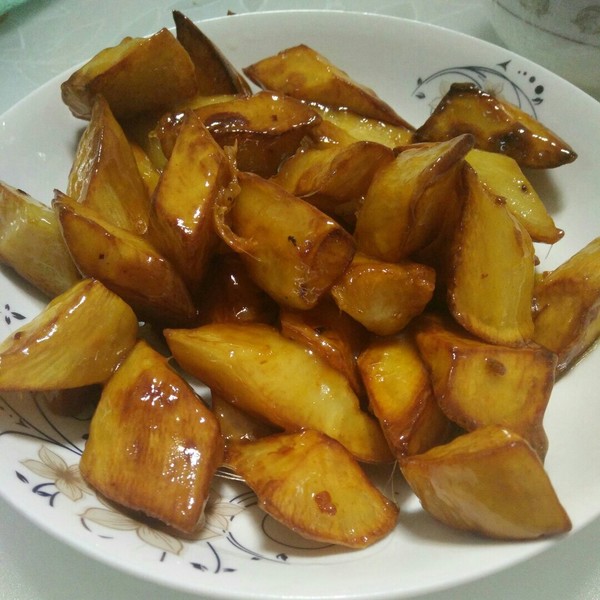 自由峥腾做的拔丝地瓜
