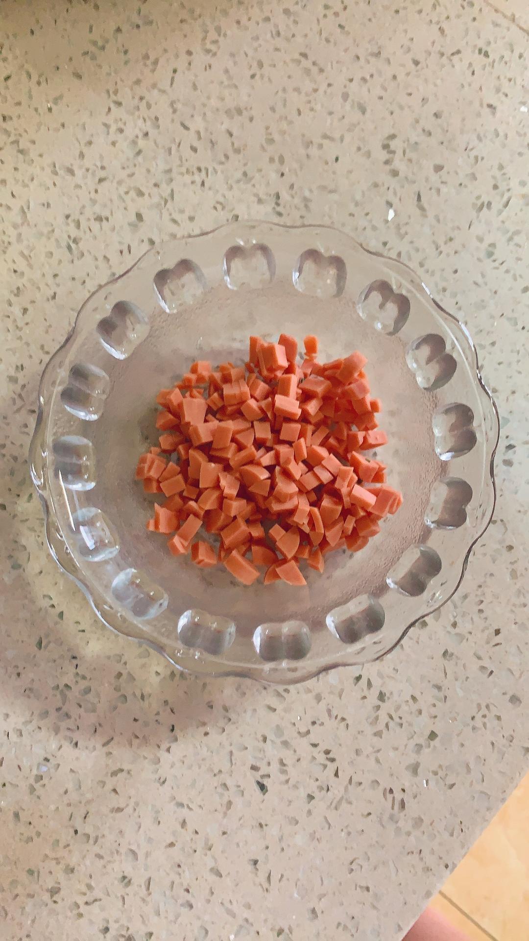 儿童早餐—香葱火腿鸡蛋饼的做法 步骤2
