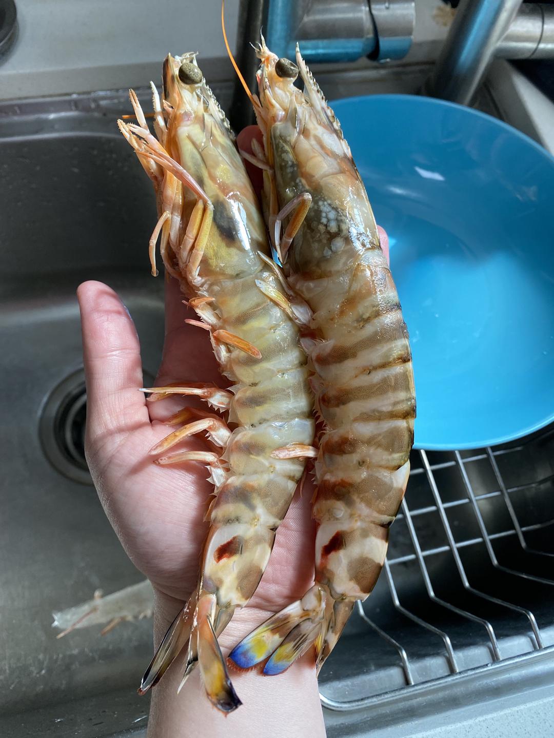 蒜蓉粉丝蒸九节虾