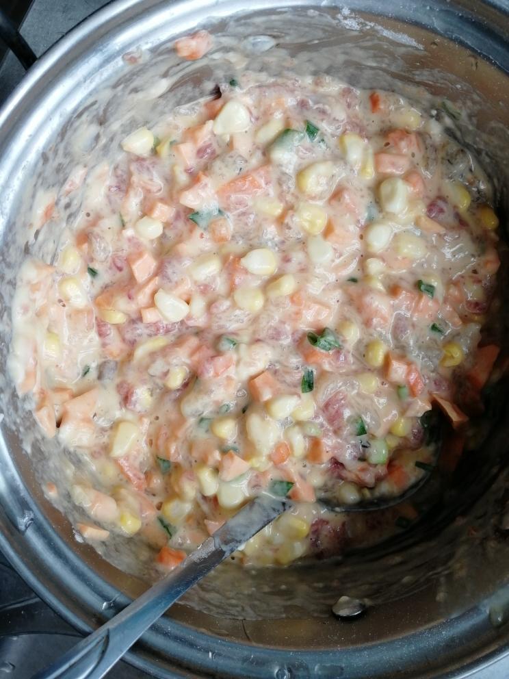 玉米番薯瘦肉虾饼