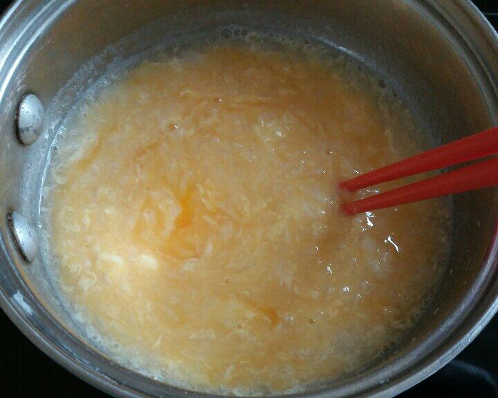 零技巧鸡蛋生菜粥