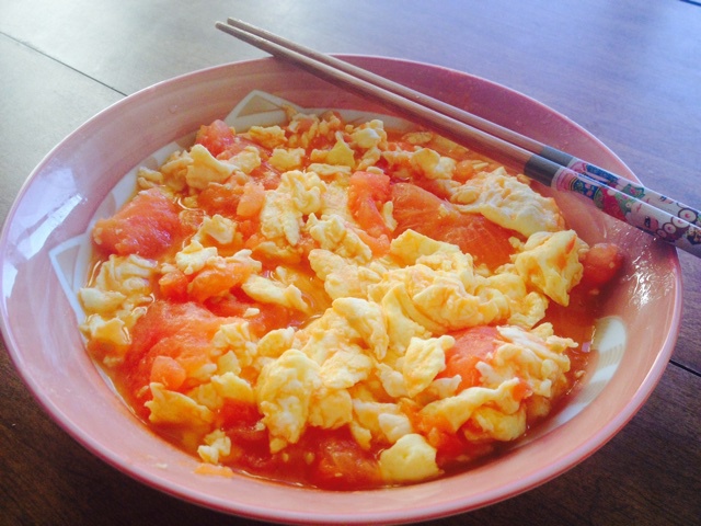 大茂茂做的西红柿炒鸡蛋