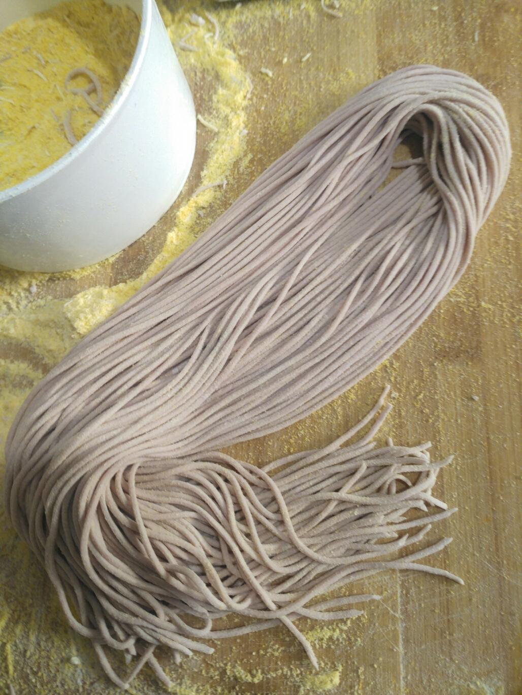 马卡多面条机做出的面条