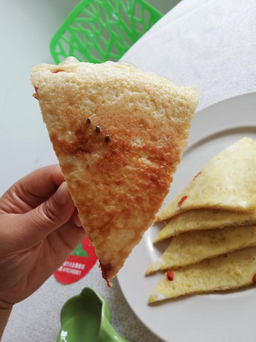 小黄米蛋饼的做法 步骤8