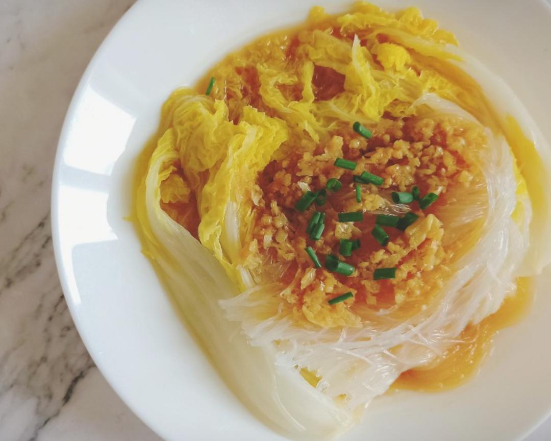 给生活添上一抹绿的蒜蓉粉丝娃娃菜