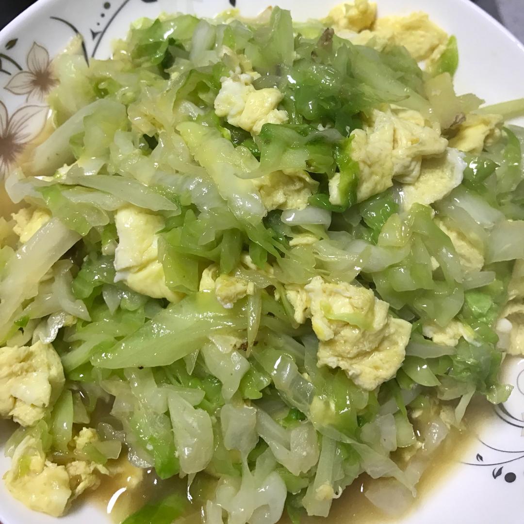 7_22做的卷心菜炒鸡蛋