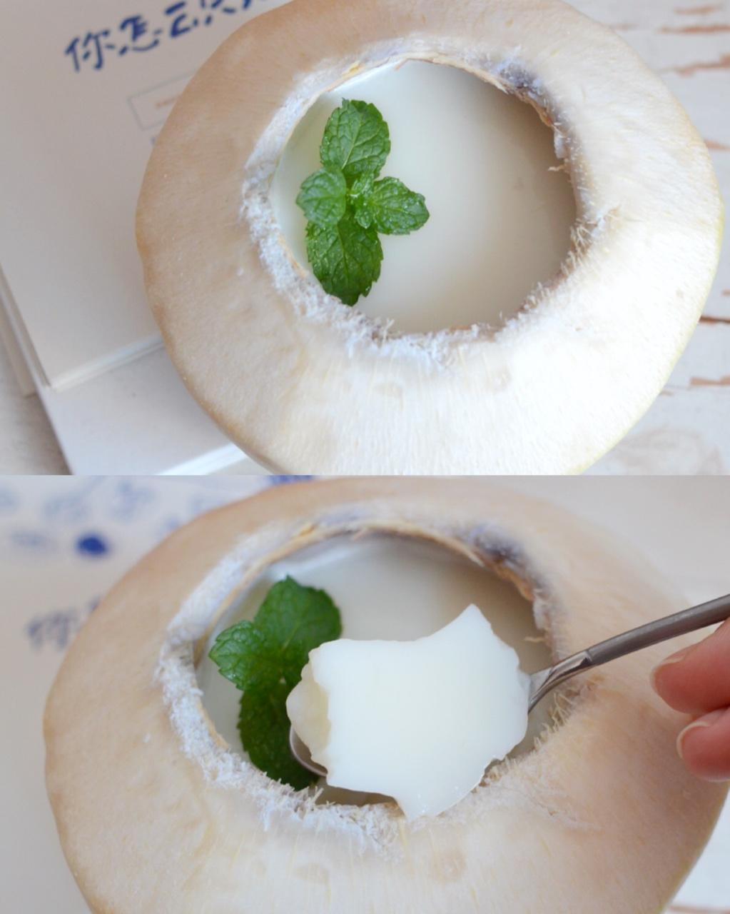 野兽瑶做的原只椰子奶冻