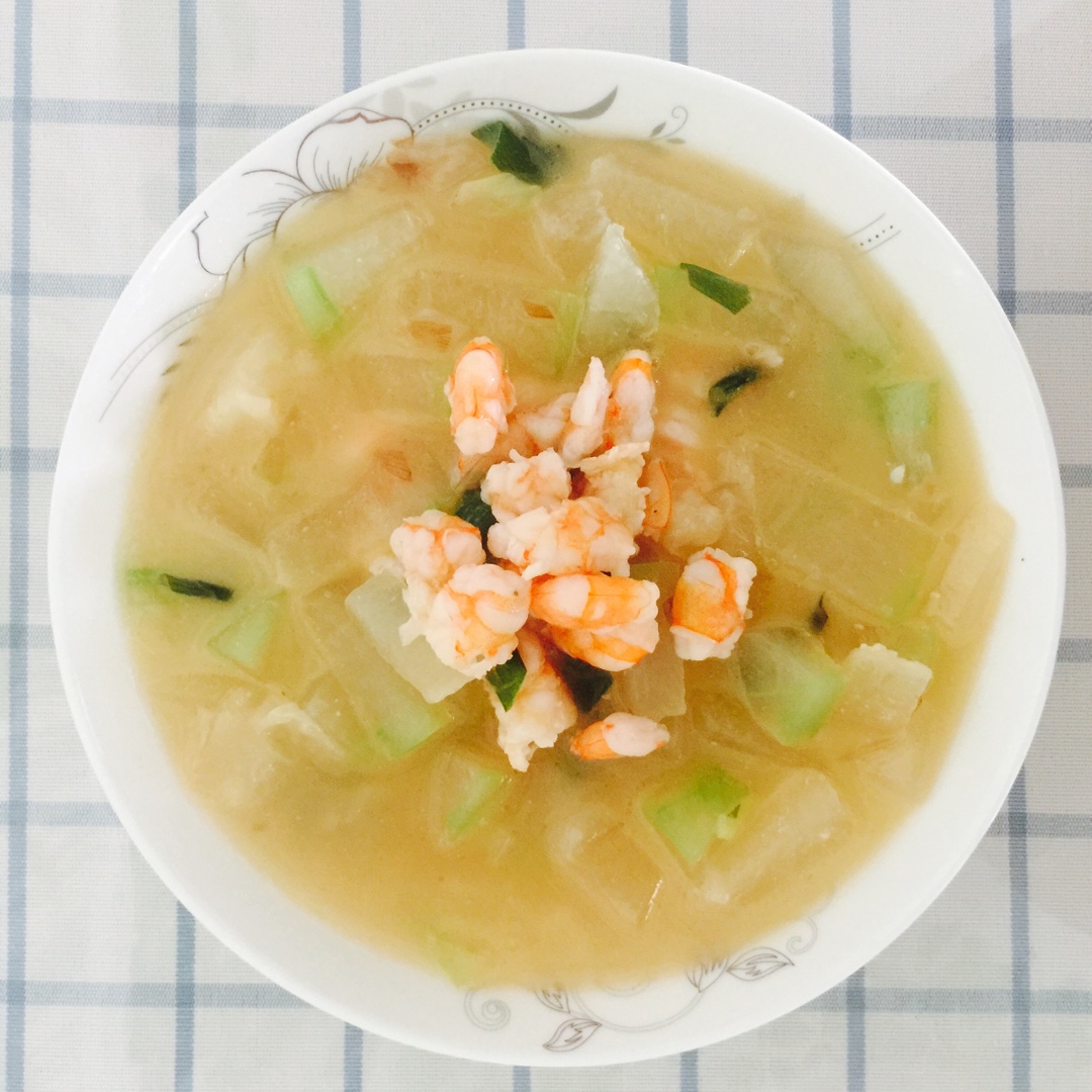 陌上向阳做的虾仁冬瓜汤
