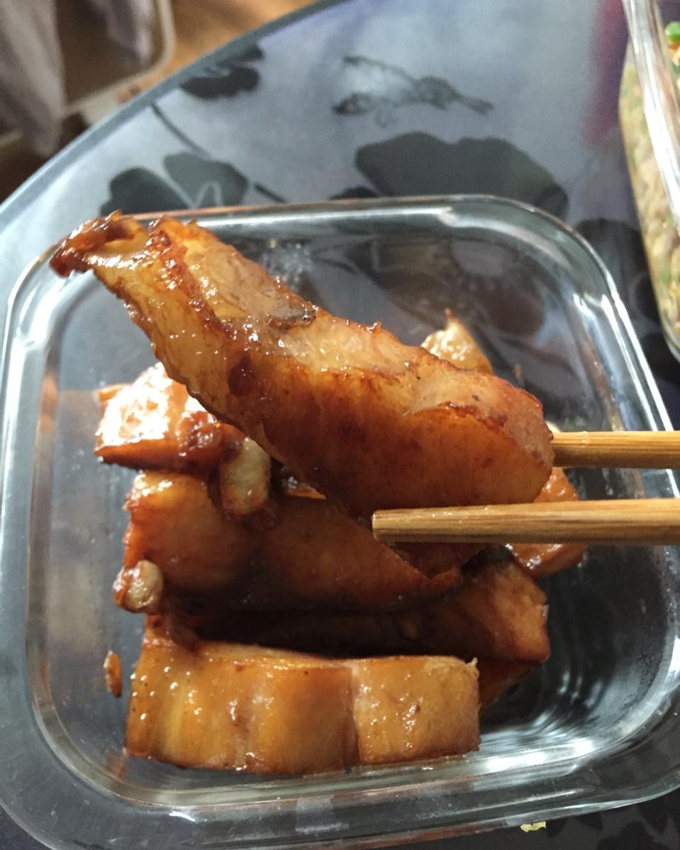 yuki嘉晨做的香煎腊鱼