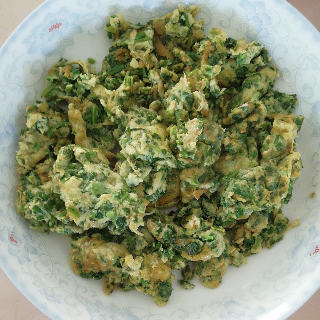 ai微笑0323做的荠菜炒鸡蛋