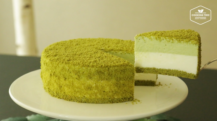 【leTao北海道双层芝士蛋糕,抹茶口味|cooking tree的做法视频_做法步骤】-制作