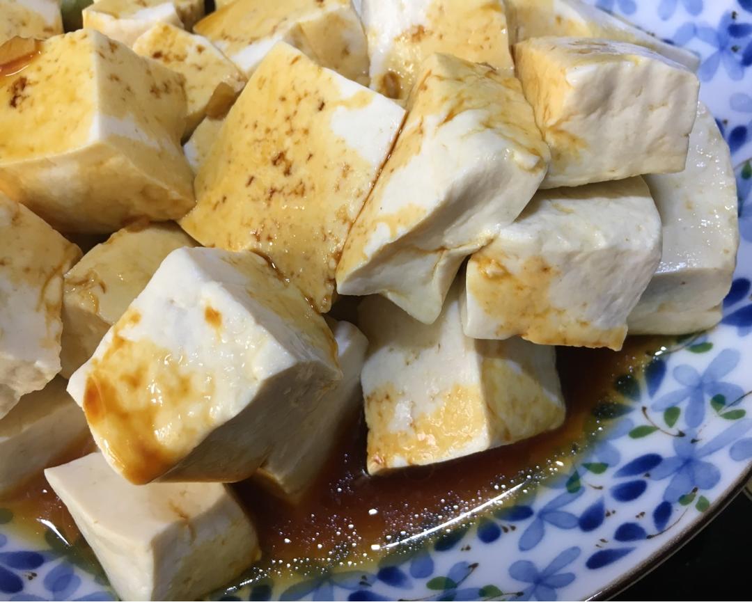 糯甜做的酱油豆腐