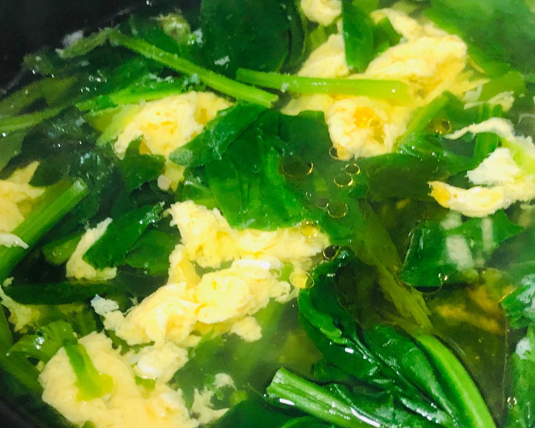菠菜蛋花汤