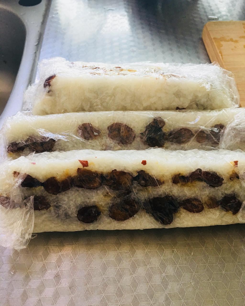 泡泡mhq做的糯米红枣凉糕