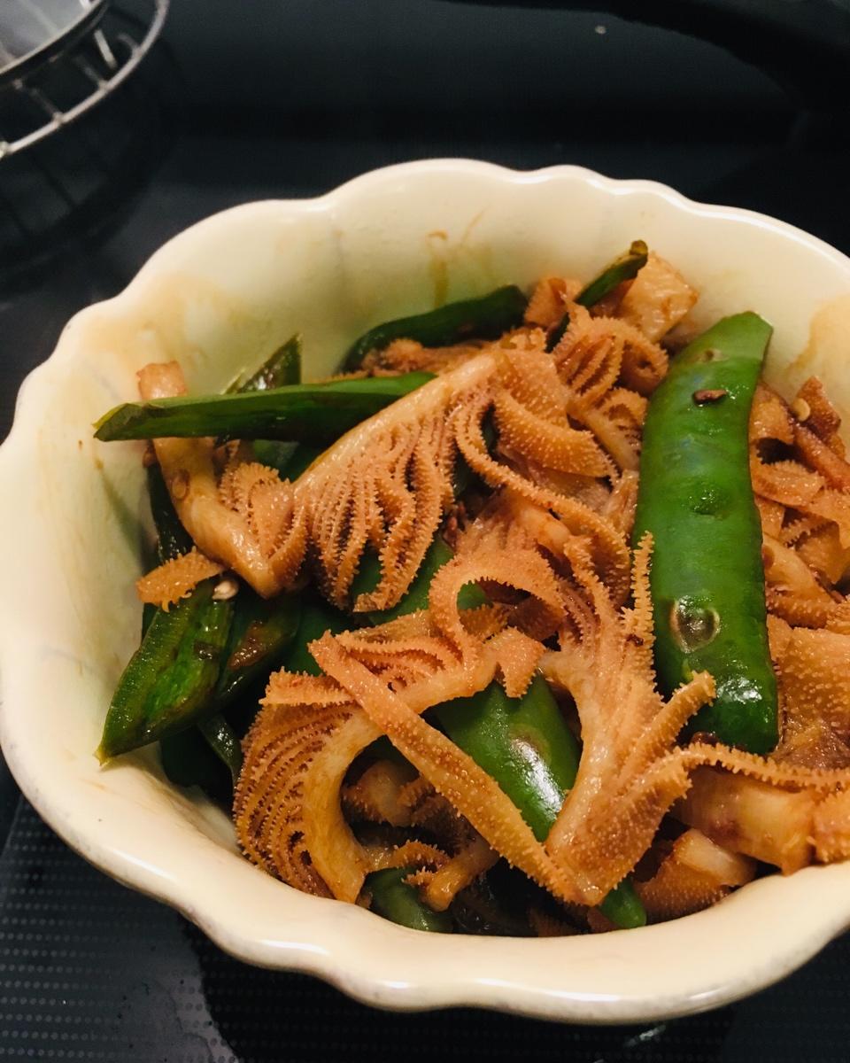 angelaoee做的青椒牛百叶