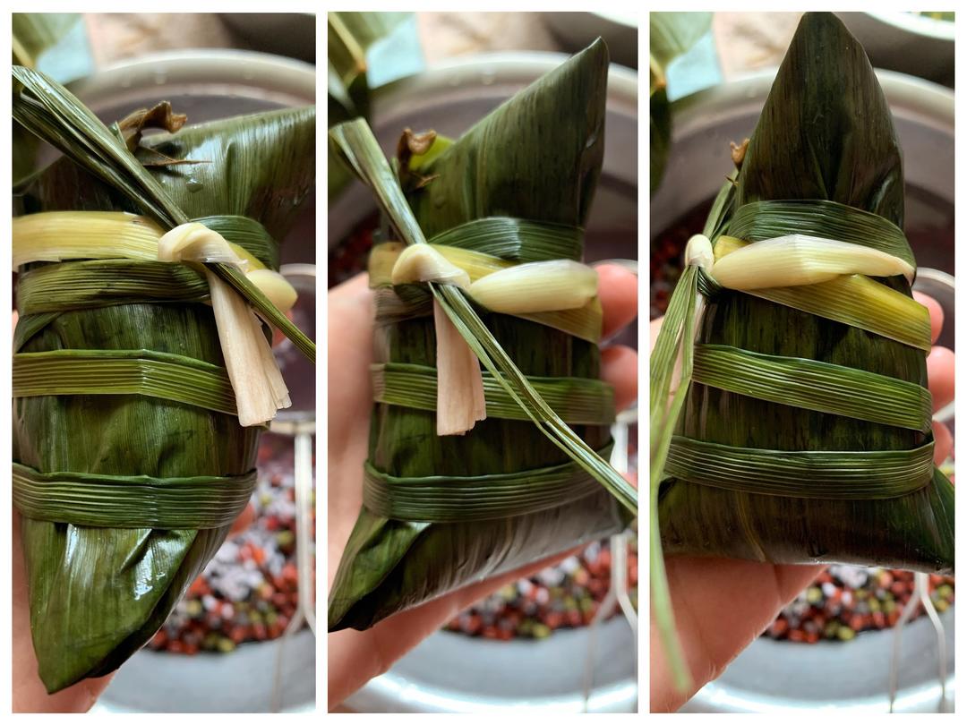 粽子(四角粽子包法)的做法 步骤8