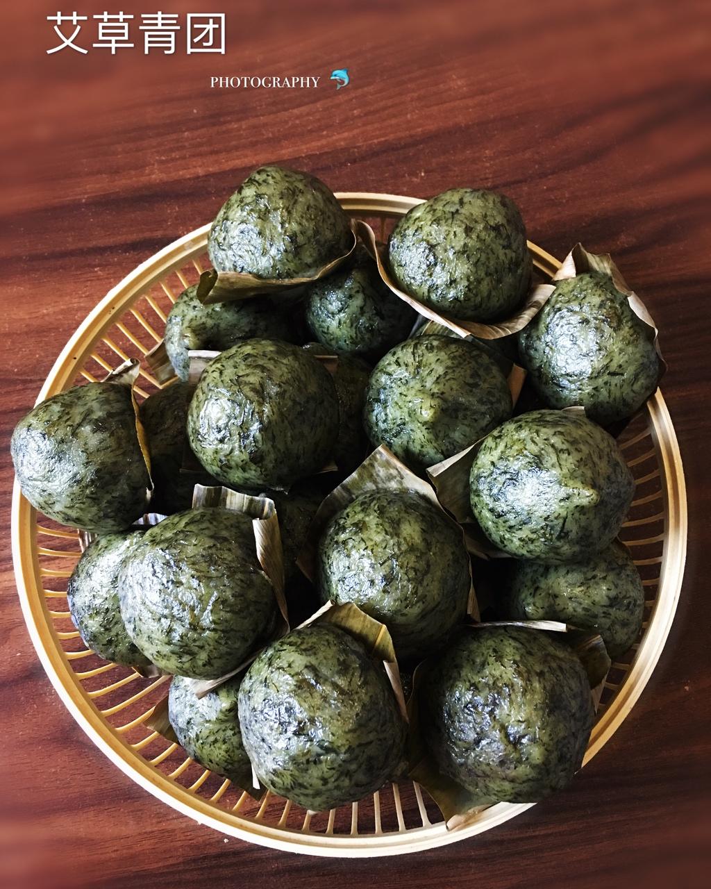 做过 自制青团 周太厨房·艾草青团(咸菜