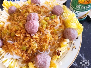 简单营养|蒜蓉粉丝蒸娃娃菜的做法 步骤7