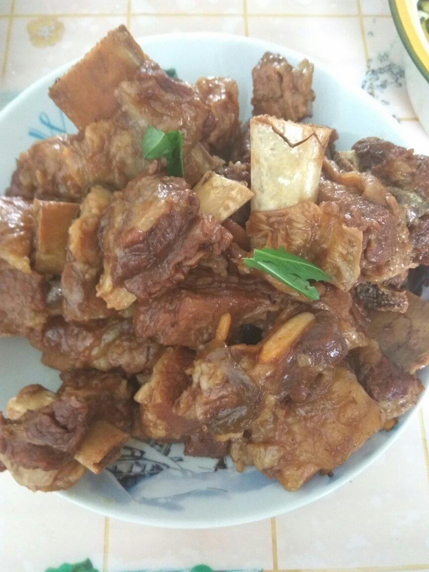 w大茜做的酱香牛排