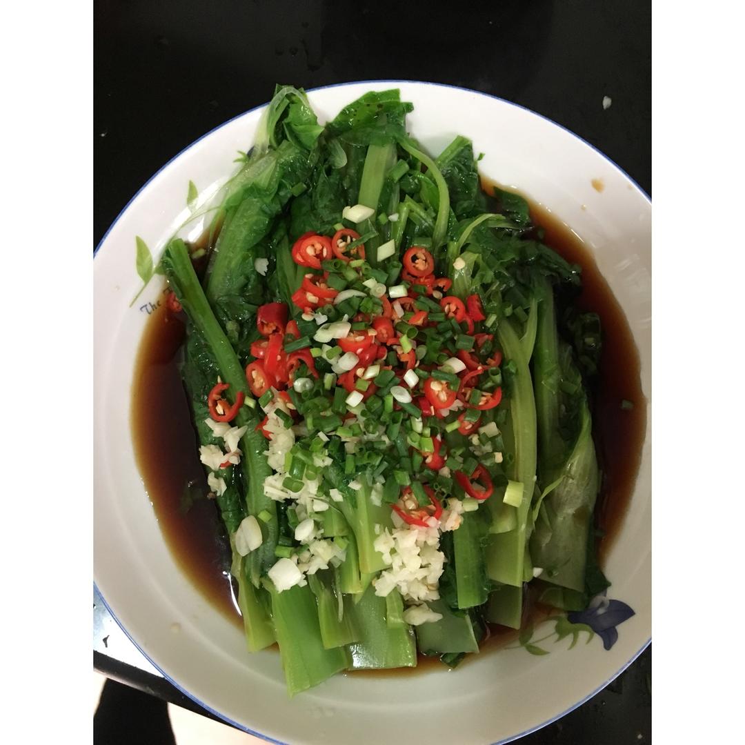 卸不掉de素妆做的白灼凤尾