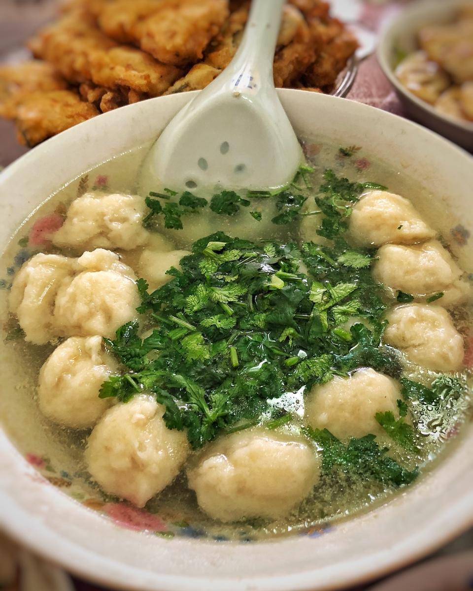 爱上美食给的温暖做的鱼丸汤