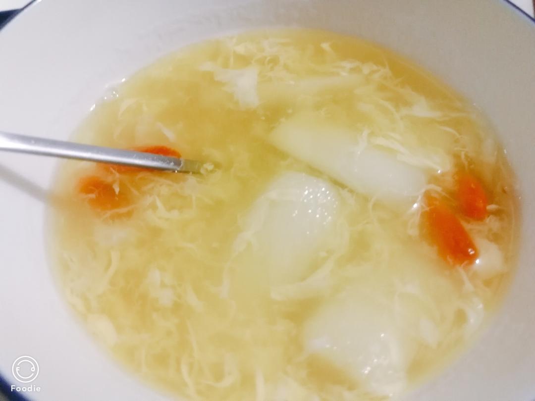 简单的山药枸杞鸡蛋汤