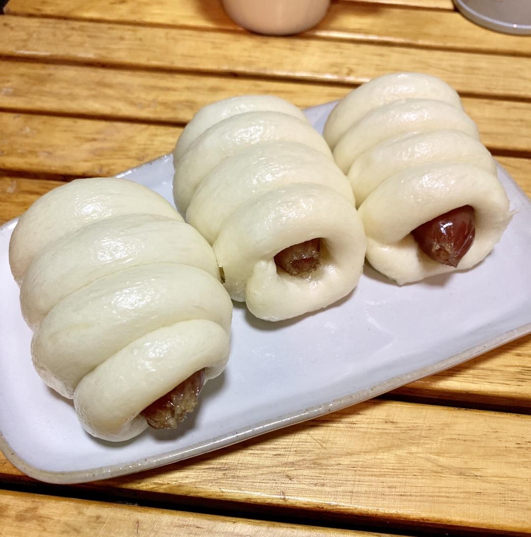 天色将晚莫游荡做的迷你香肠包