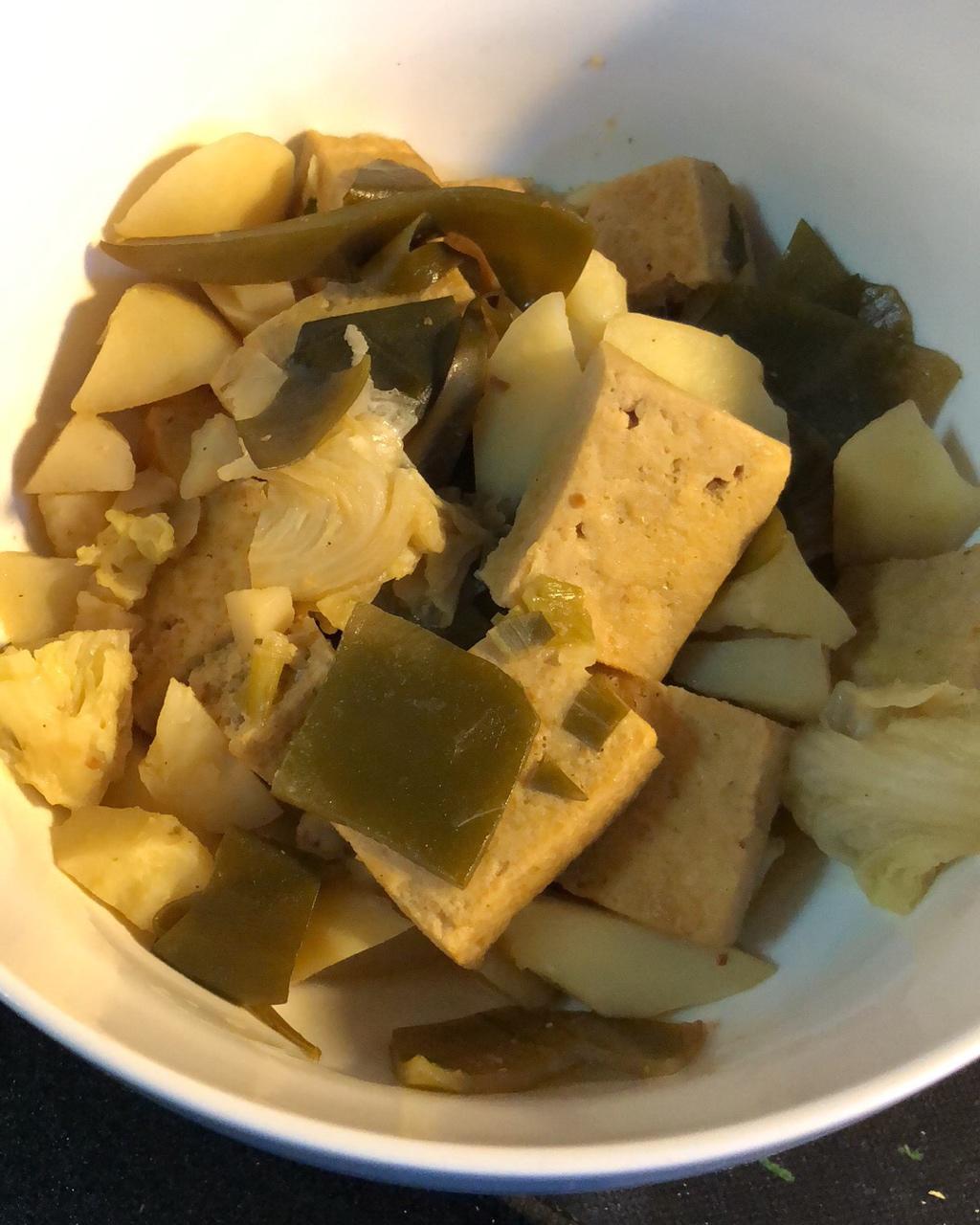 tara901130做的土豆炖海带