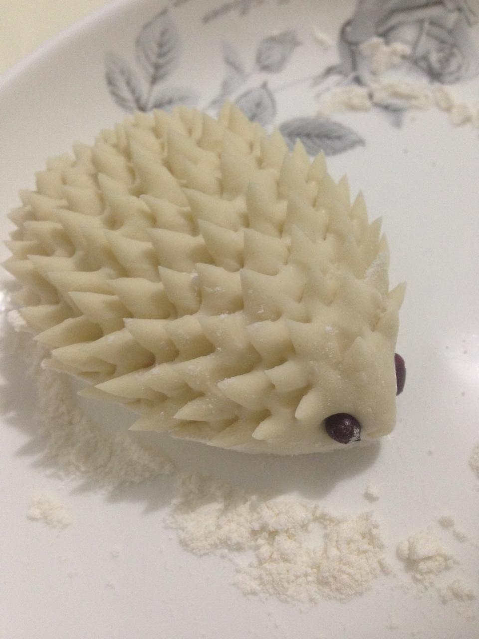 美食的期盼做的小刺猬馒头