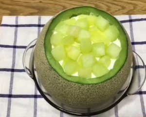 ins风哈密瓜蛋糕~走啊一起去野餐啊的做法 步骤6