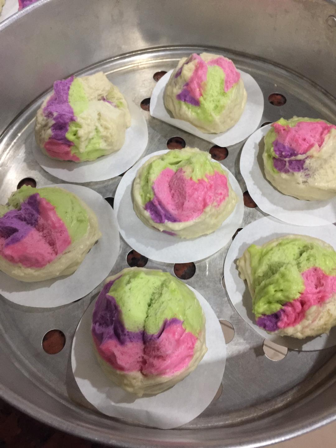 摩何糕~开花的包子~在马来西亚农历七月都会买来拜的一款包子~的做法 步骤4
