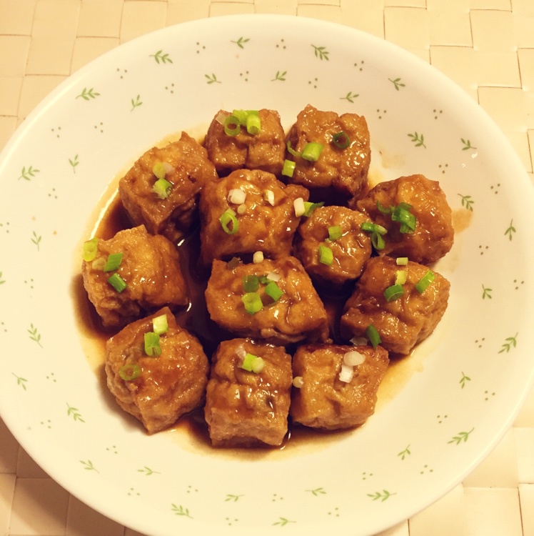 魔芋丝做的豆腐泡塞肉