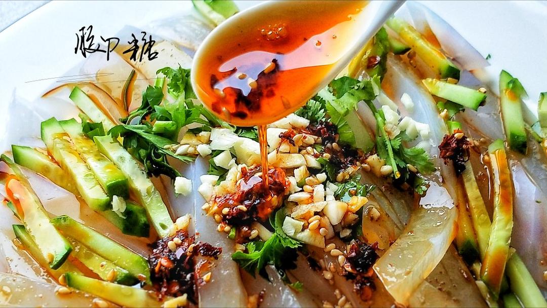 天热就做凉粉吃