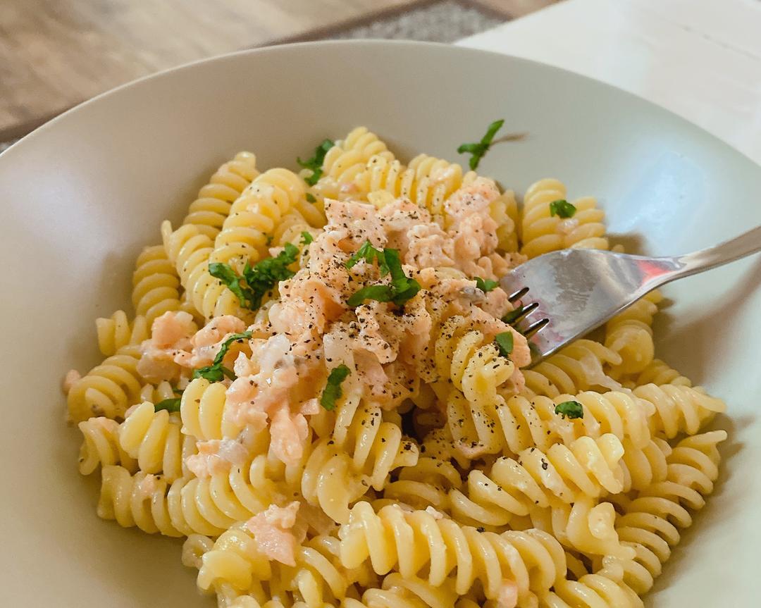 奶油三文鱼意大利面pastaconsalmone