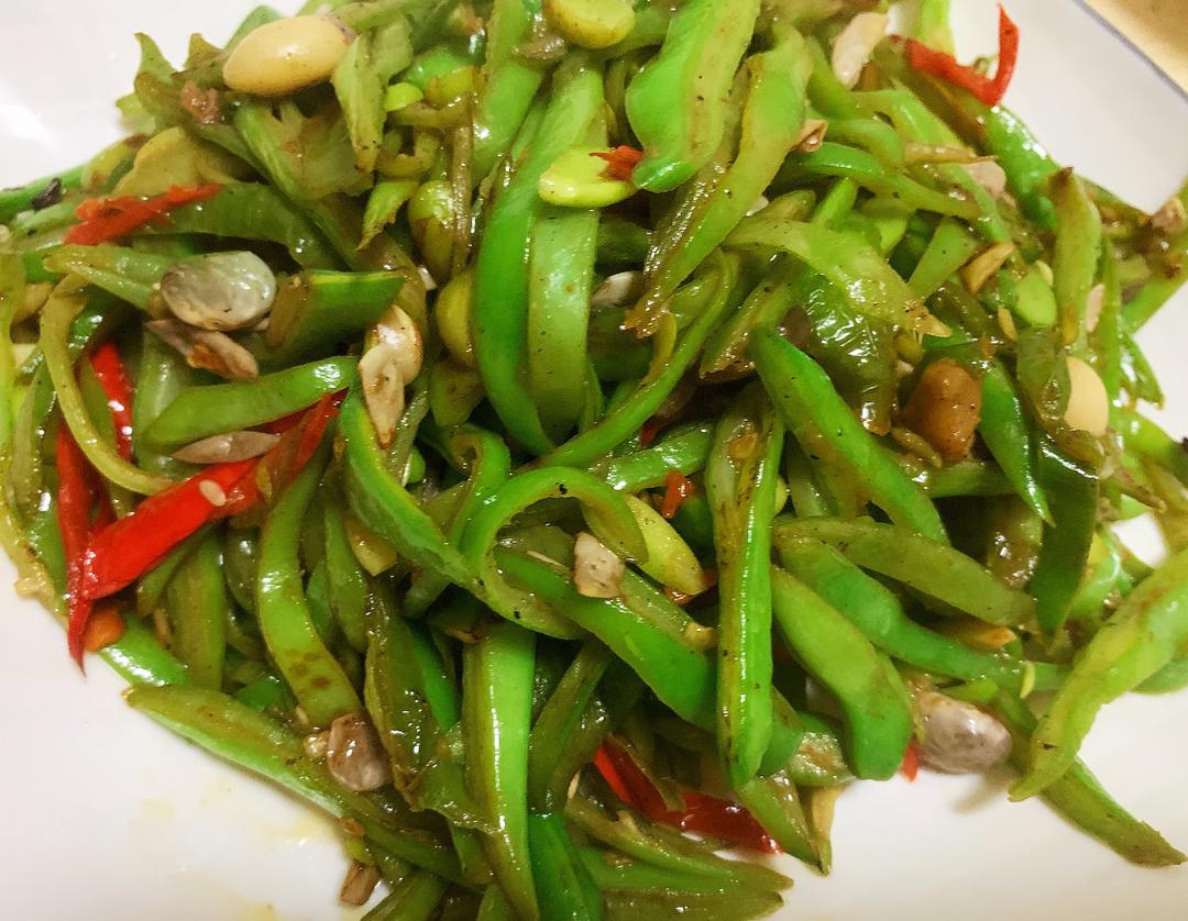 尖椒油豆丝