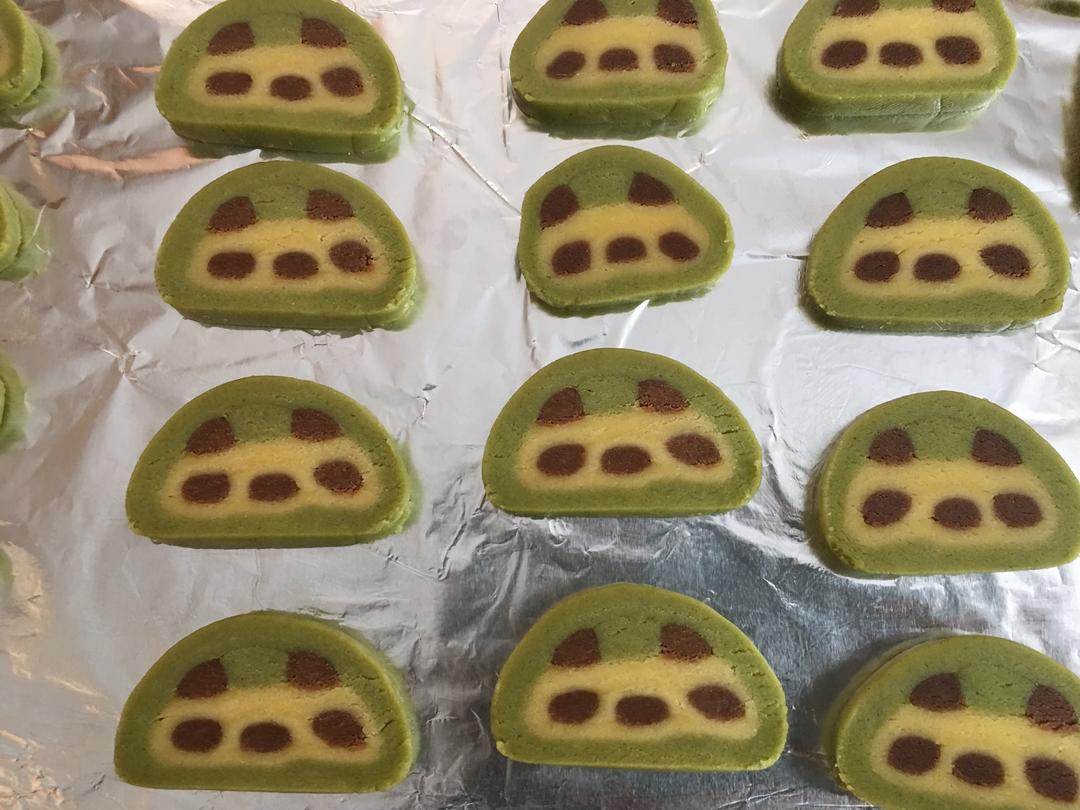 萌萌哒的熊猫饼干的做法 步骤7