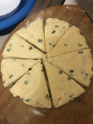 香葱奶酪司康的做法 步骤8