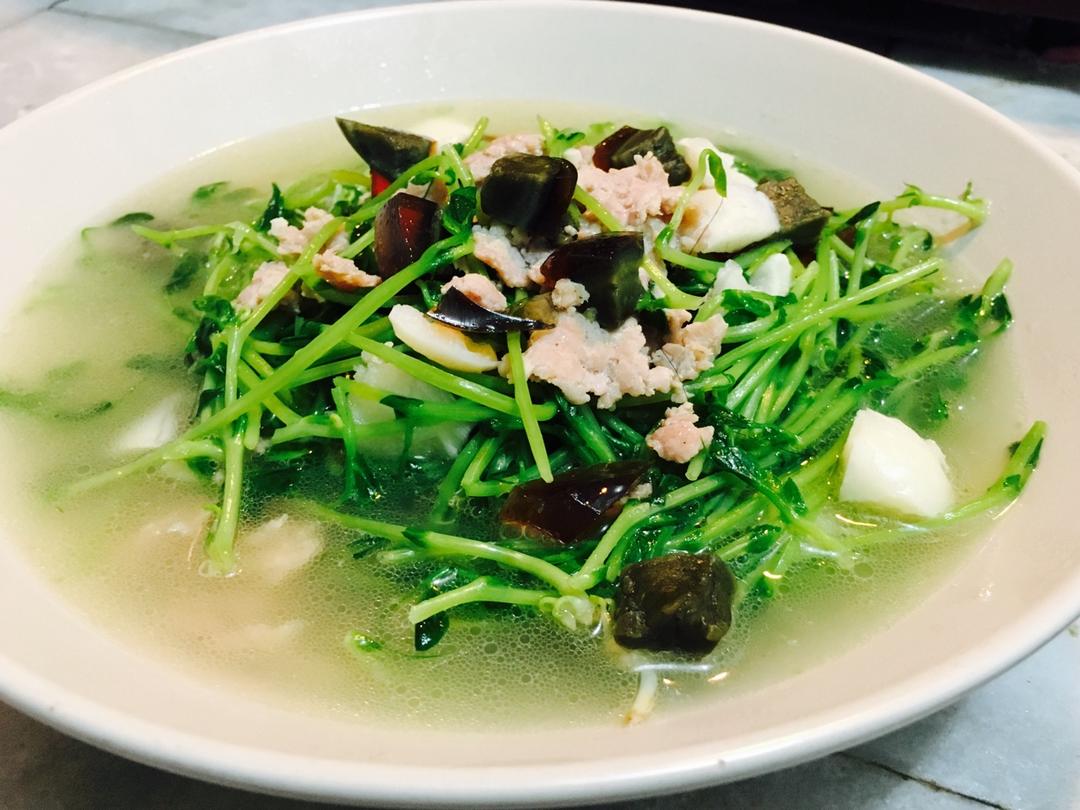 科华生鲜教你做上汤皮蛋豆苗的两种简单做法