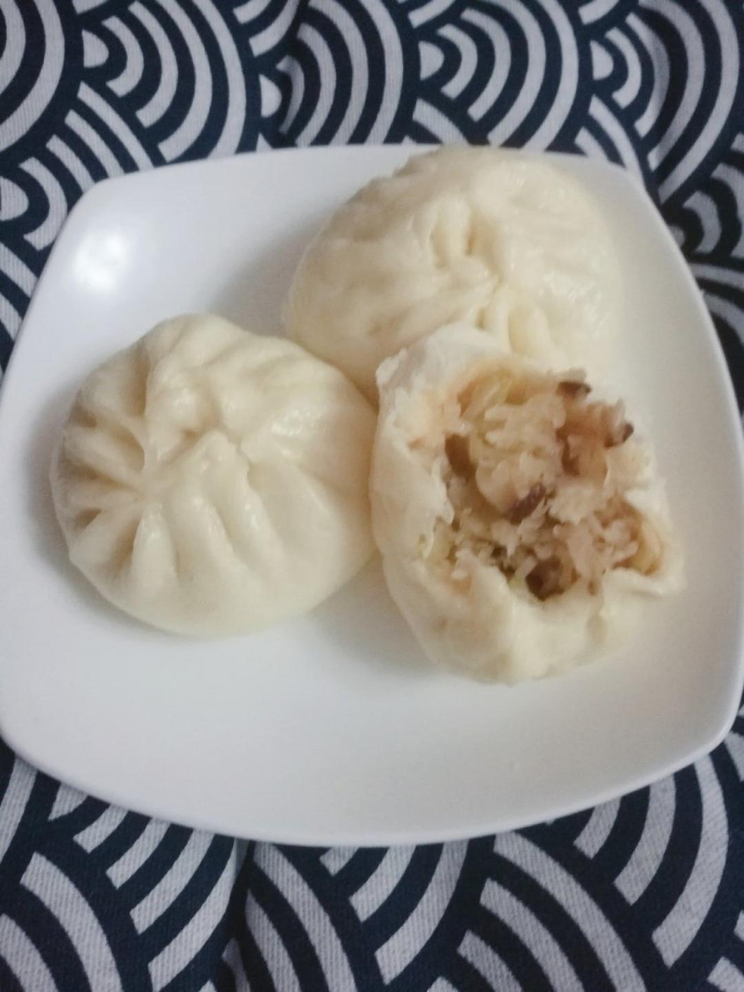 amy姥姥-171做的猪肉圆葱馅包子