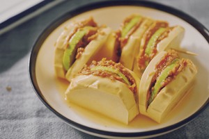 味增豆腐纯素三明治的做法 步骤7
