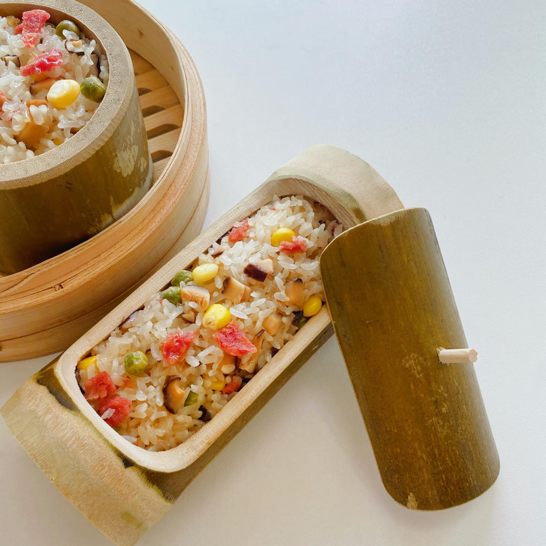 子叶吖做的竹筒饭