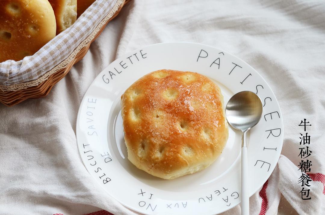 【热量炸弹——牛油砂糖餐包(100%冷藏中种)的做法步骤图】天然气小姐—Ariel-制作
