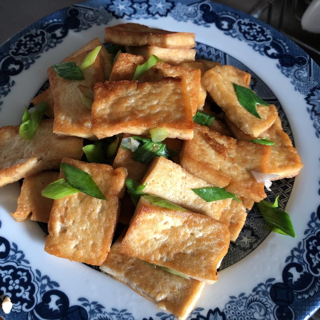 leeren做的香煎豆腐--家常豆腐