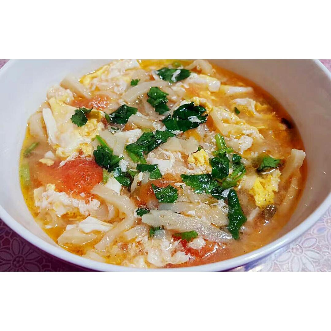 西红柿鸡蛋烩饼