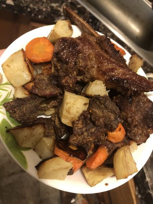 烤五花烤羊肉烤羊排的做法 步骤10