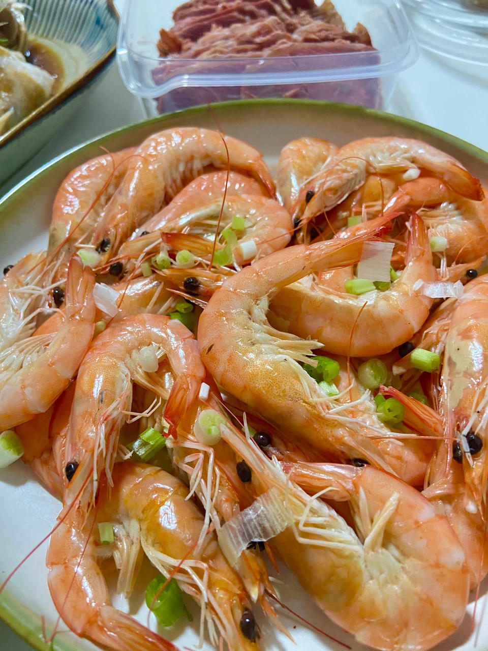 cici不吃香菜做的清蒸虾