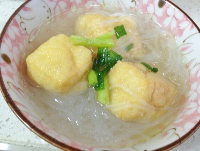 hebbie做的油豆腐粉丝汤